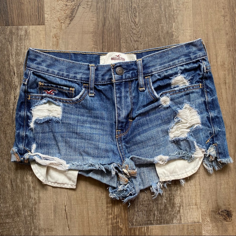 Hollister Distressed Jean Shorts